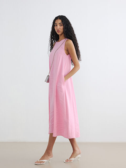 XSIDE Bisiklet Yaka Cepli A Kesim Elbise