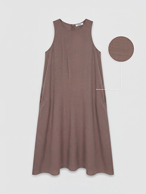 XSIDE Bisiklet Yaka Cepli A Kesim Elbise