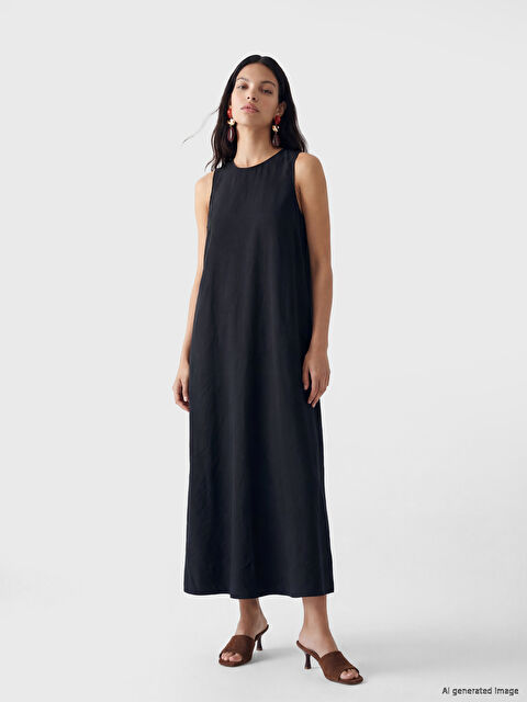 LCW Vision A Kesim Modal Karışımlı Elbise