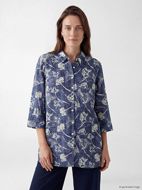 LCW Grace Desenli Kadın Gömlek Tunik