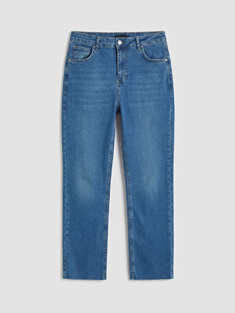 XSIDE Crop Flare Kadın Jean Pantolon