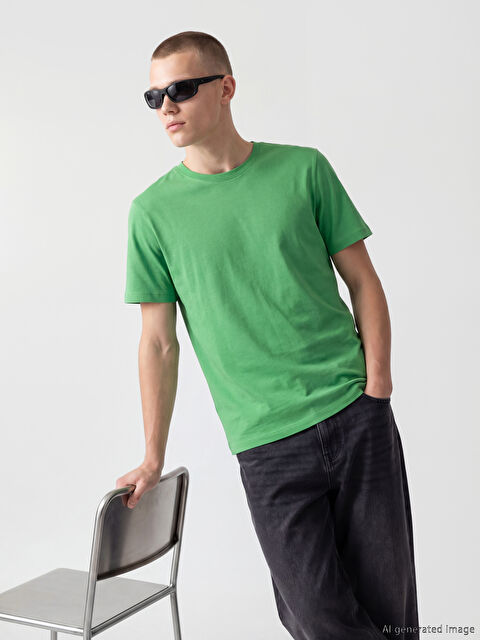 XSIDE Bisiklet Yaka Erkek Penye Tişört