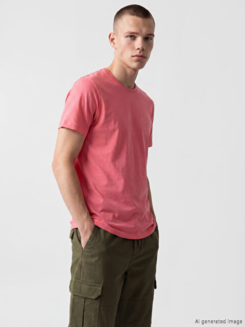 XSIDE Bisiklet Yaka Erkek Penye Tişört