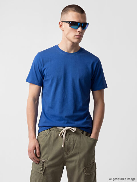 XSIDE Bisiklet Yaka Erkek Penye Tişört