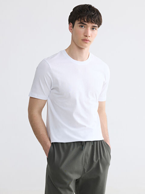 XSIDE Bisiklet Yaka Erkek Penye Tişört