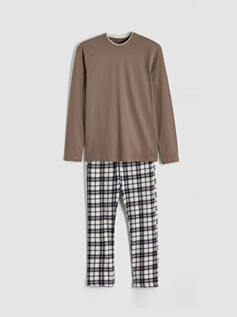 LC WAIKIKI Standart Kalıp Ekose Erkek Pijama Takım - S6A655Z8-LQX