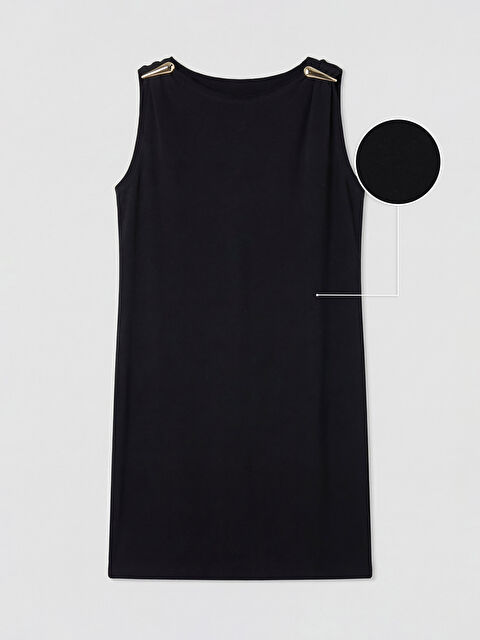 Soulife Bisiklet Yaka Mini Elbise