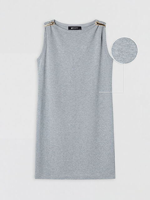 Soulife Bisiklet Yaka Mini Elbise