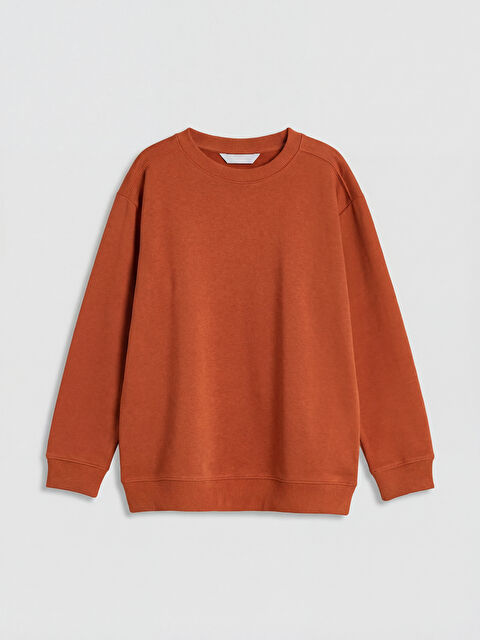 LCW Kids Bisiklet Yaka Erkek Çocuk Kalın Sweatshirt - S6D661Z4-GXX