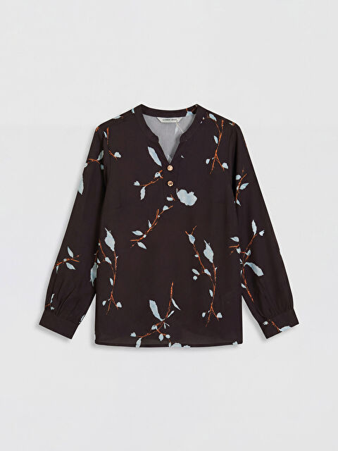 LCW Grace Kaçık Yaka Desenli Bluz
