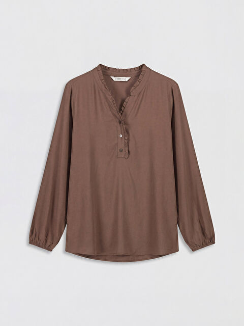 LCW Grace Fırfırlı Kaçık Yaka Bluz