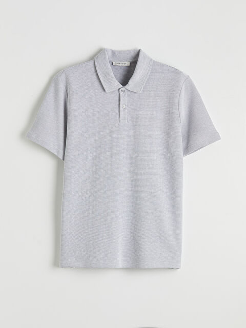 LCW Vision Polo Yaka Dokulu Erkek Tişört - S6F671Z8-QRS