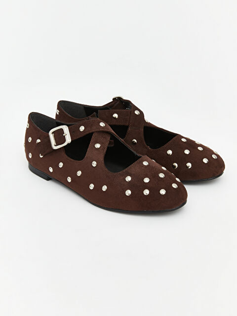 LCW STEPS Süet Görünümlü Kadın Babet  - S6D672Z8-RKQ