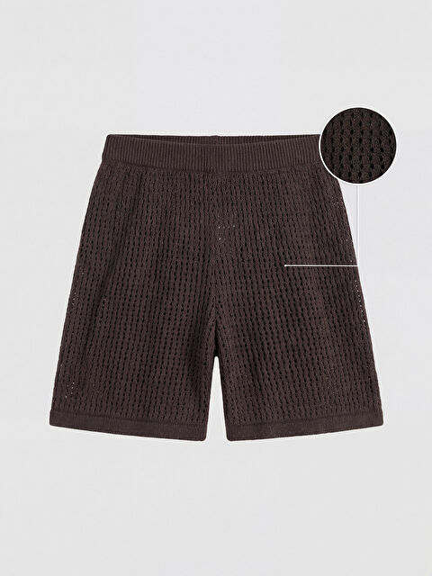 Soulife Beli Lastikli Dantelli Kadın Şort