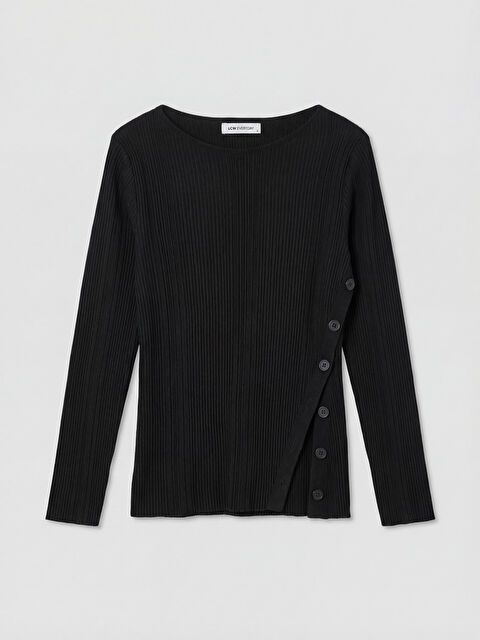 LCWAIKIKI Classic Bisiklet Yaka Kadın Triko Kazak - S6A673Z8-CVL