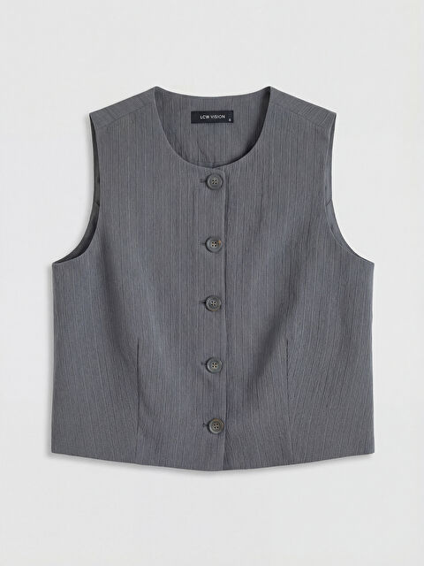 LCW Vision Bisiklet Yaka Kadın Klasik Yelek - S6A676Z8-13E