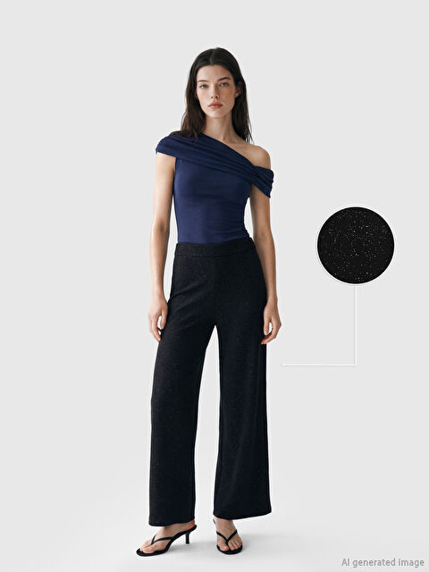 LCW Comfort Parlak Görünümlü Soft Touch Kadın Eşofman Altı