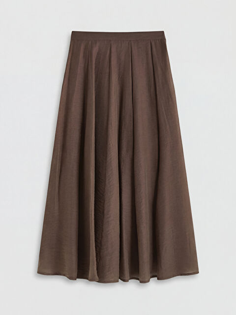 LCW Modest Beli Fermuarlı Kloş Etek