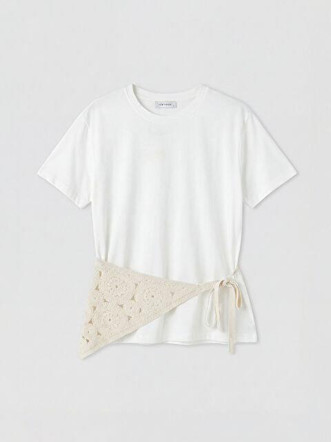 LCW Vision Şal Bağlamalı Kroşe Detaylı Bluz