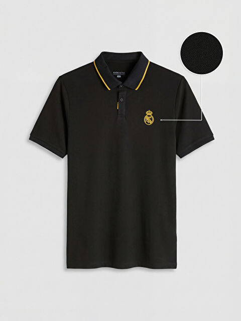 XSIDE ACTIVE Polo Yaka Real Madrid Baskılı Erkek Spor Tişört