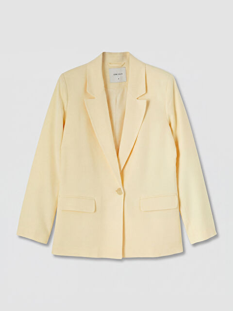 LCW Vision Μπλέιζερ σακάκι από μείγμα λινού για γυναίκες