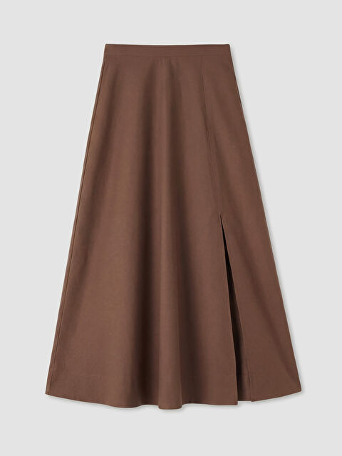 LCW Vision Yüksek Bel Yırtmaçlı A Kesim Etek