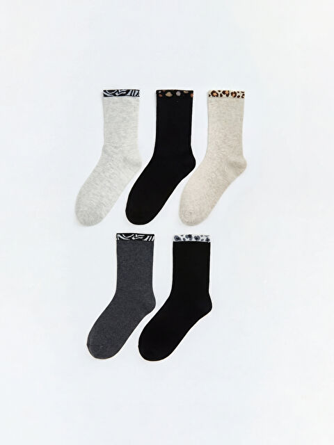 LCW DREAM Desenli Kadın Soket Çorap 5'li - S6A698Z8-LAK