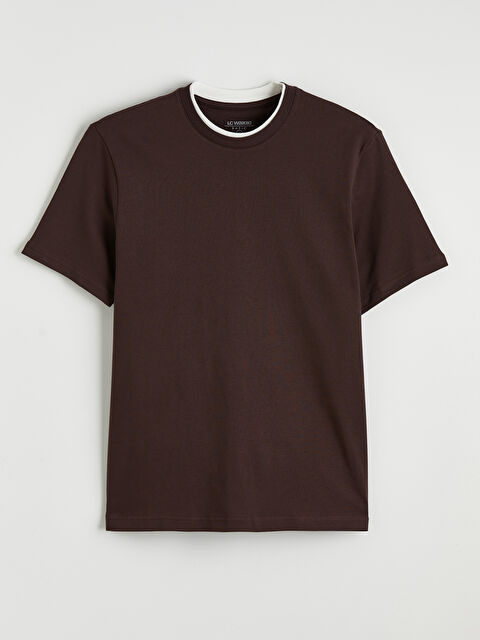 LCWAIKIKI Classic Bisiklet Yaka Erkek Tişört - S6D701Z8-JR3