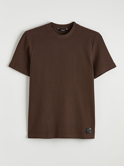 XSIDE Bisiklet Yaka Fitilli Erkek Tişört - S6D702Z8-ZD8