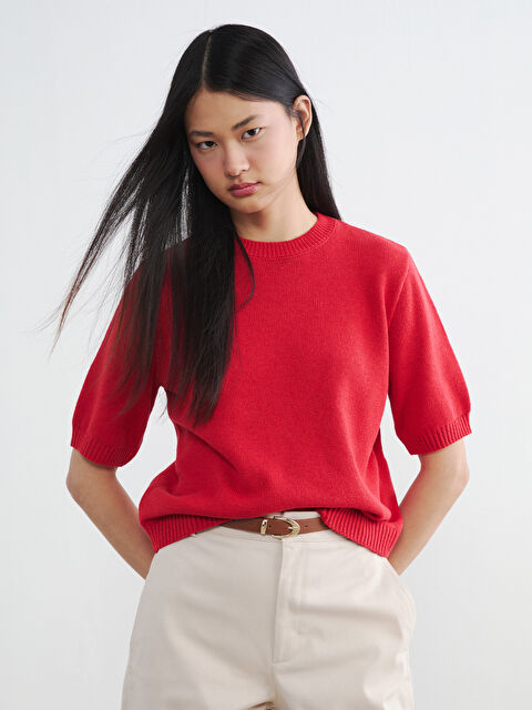 LCW Vision Bisiklet Yaka Kadın Triko Kazak	 - S6C703Z8-KYV