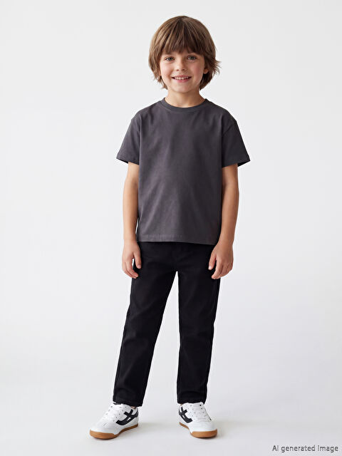 LCW Kids Baggy Fit Erkek Çocuk Gabardin Pantolon