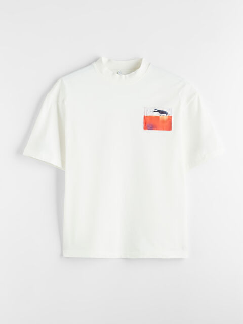 XSIDE Bisiklet Yaka Baskılı Erkek Tişört - S6ON50Z8-J5E