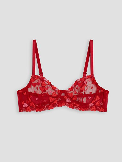 LCW DREAM Balenli Dolgusuz Kalpli Fantezi Tişört Sütyen - S6F708Z8-HMW