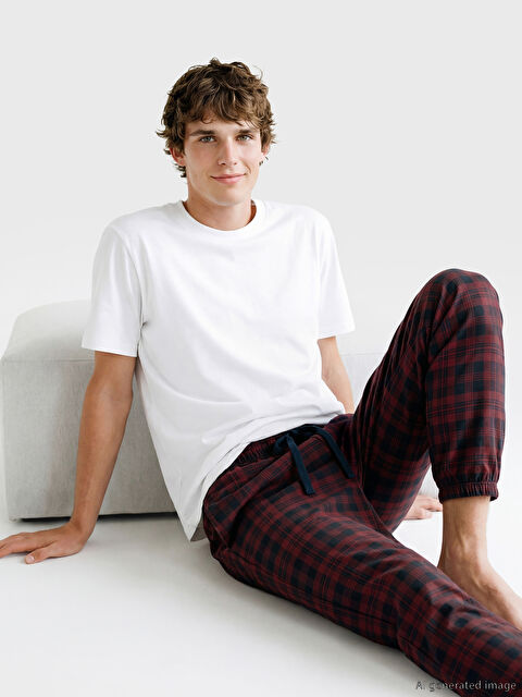 LC WAIKIKI Standart Kalıp Ekose Erkek Pijama Alt