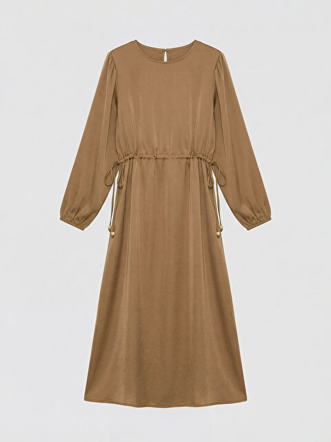 LCW EVERYDAY Bisiklet Yaka Belden Oturtmalı Elbise