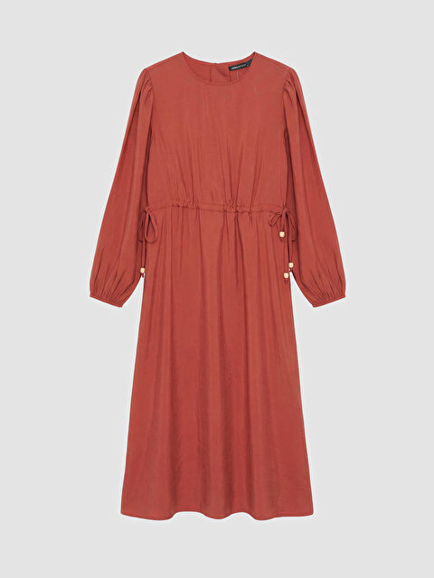 LCW EVERYDAY Bisiklet Yaka Belden Oturtmalı Elbise