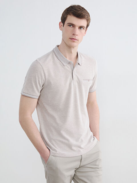 LCWAIKIKI Classic Polo Yaka Erkek Tişört - S6A724Z8-MHK