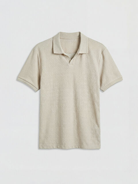 LCWAIKIKI Classic Polo Yaka Dokulu Erkek Tişört - S6C724Z8-MHK