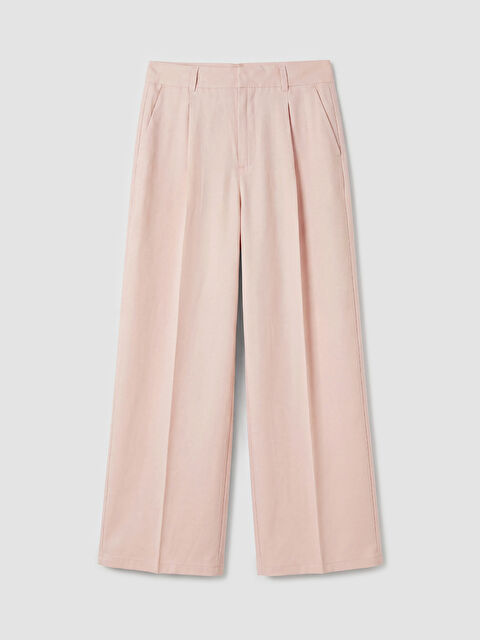 LCW Vision Yüksek Bel Geniş Paça Kadın Kumaş Pantolon