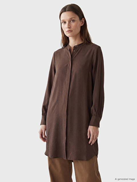 LCW Modest Hakim Yaka Kadın Gömlek Tunik