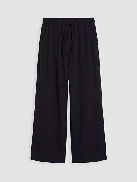 LCW Comfort Beli Lastikli Geniş Paça Kadın Pantolon