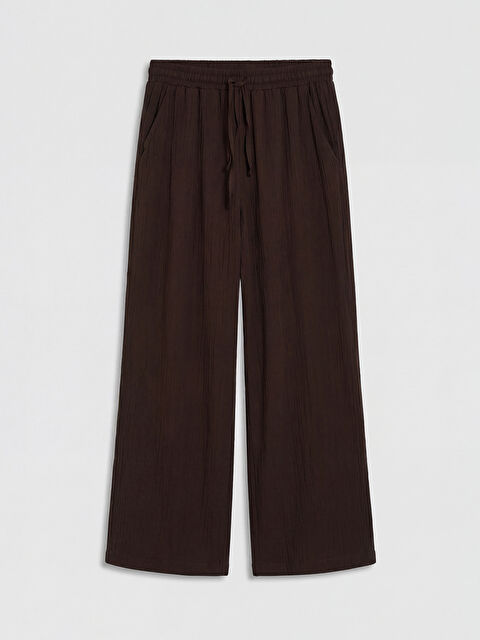 LCW Comfort Beli Lastikli Geniş Paça Kadın Pantolon