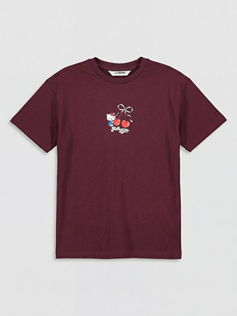 LCW Kids Hello Kitty Baskılı Kız Çocuk Tişört - S6F732Z4-HNV