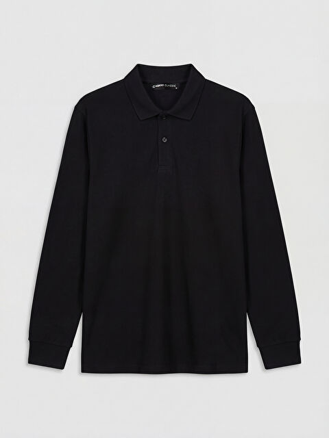 LCWAIKIKI Classic Polo Yaka Uzun Kollu Pike Erkek Tişört		
 - S6D740Z8-CVL