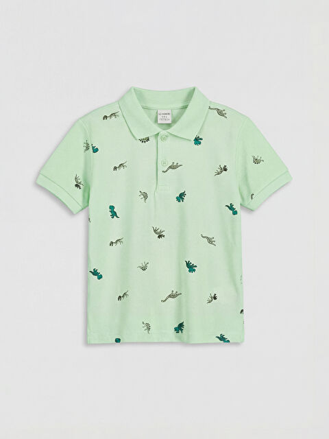 LCW Kids Polo Yaka Desenli Erkek Çocuk Pike Tişört - S6F740Z1-LRF