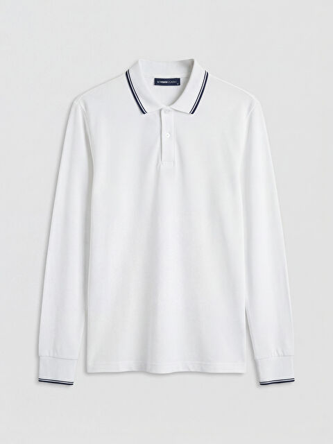 LCWAIKIKI Classic Polo Yaka Uzun Kollu Pike Erkek Tişört		
 - S6A741Z8-Q6K