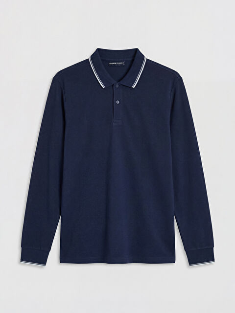 LCWAIKIKI Classic Polo Yaka Uzun Kollu Pike Erkek Tişört		
 - S6A741Z8-SP7