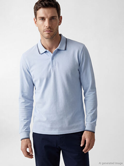 LCWAIKIKI Classic Polo Yaka Uzun Kollu Pike Erkek Tişört		
 - S6A741Z8-Q2T