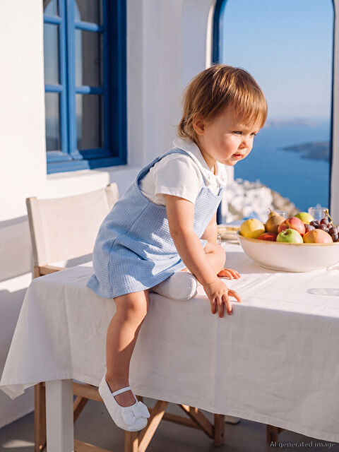 LCW baby Kız Bebek Salopet Elbise ve Tişört