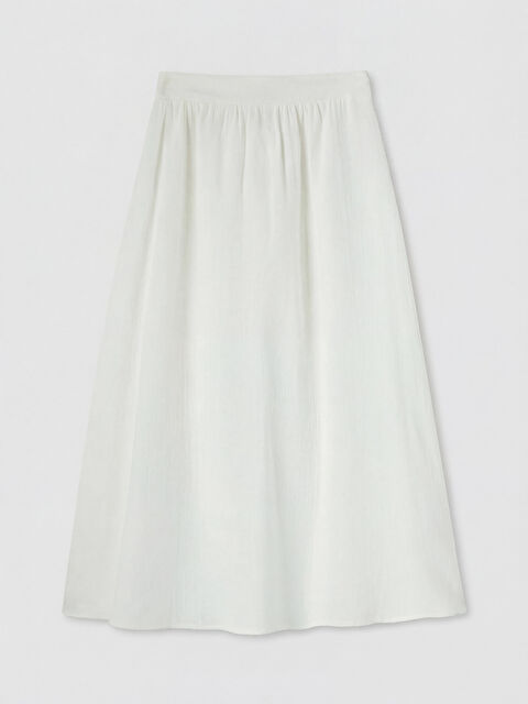 LCW Modest Regular Fit Beli Lastikli Kloş Kadın Etek